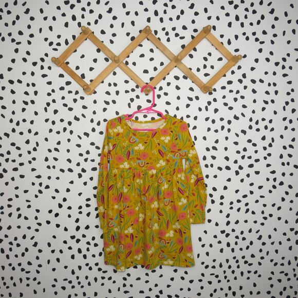wonder nation Other - Wonder Nation Yellow Floral Print Long Sleeve Toddler Dress
